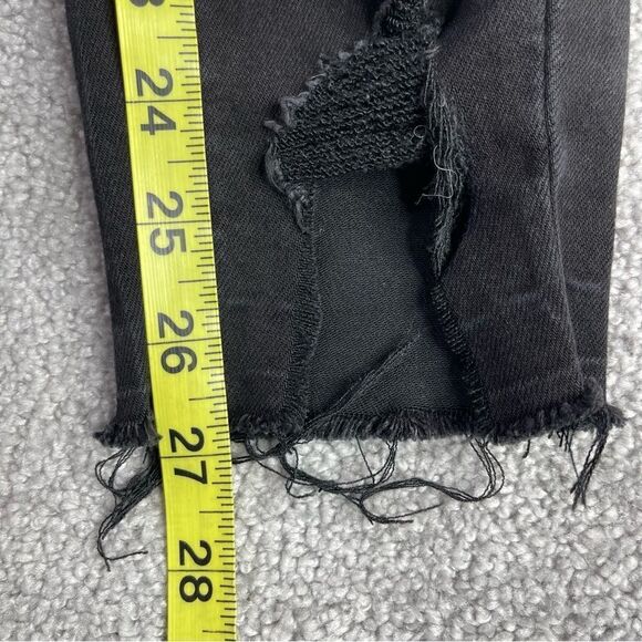 KanCan Jeans Women's 28 Black Skinny High Rise Stretch Distressed Frayed Ankle - Picture 13 of 14